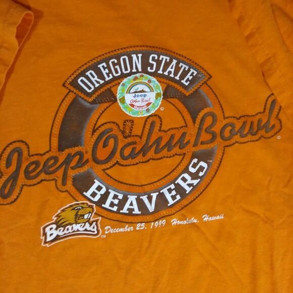 Vintage Puma Oregon State Beavers Oahu Bowl '99 T-Shirt - Picture 3 of 8
